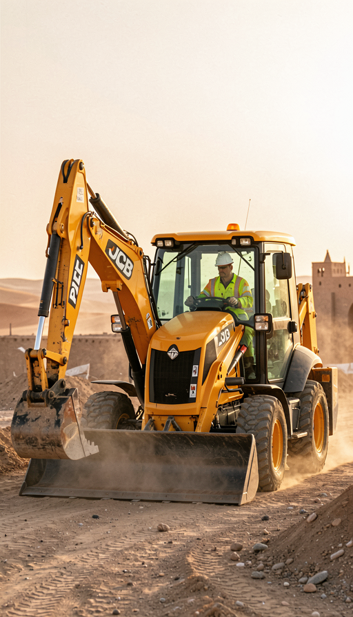 مطلوب سائق آلة JCB للعمل بمدينة العيون jcb